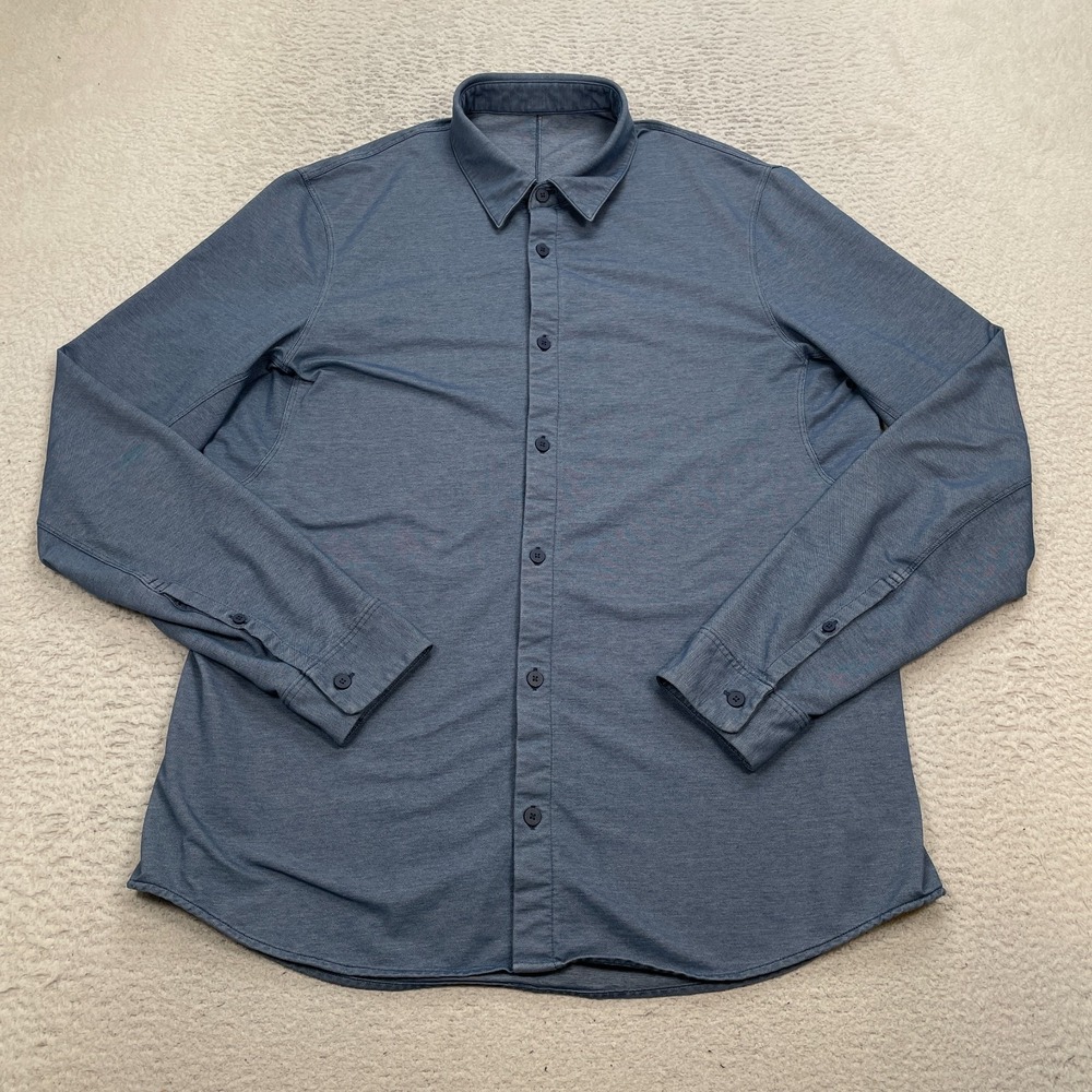 Lululemon Shirt Men's Estimated Size Large One Thing at aโ Time Performance Tech